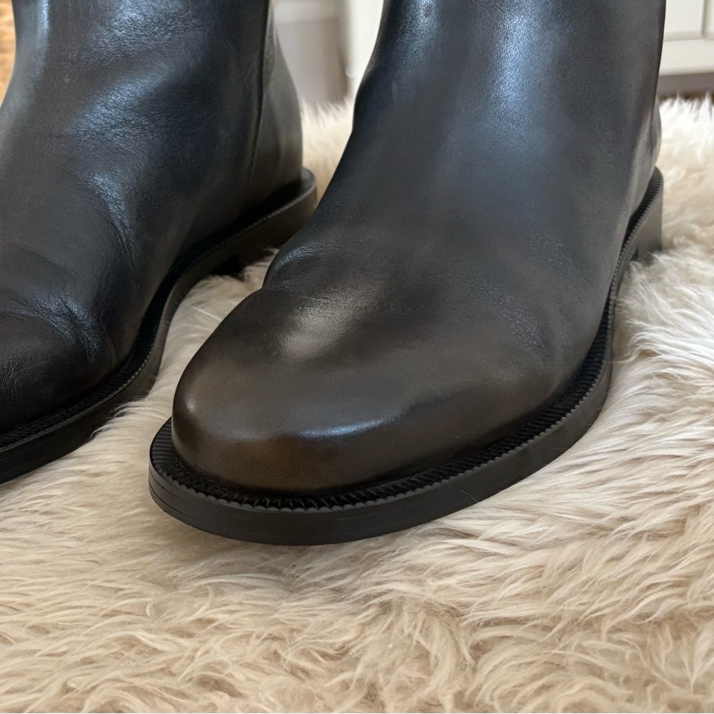 NWOT Massimo Dutti 100% Leather Boots in Brown (Size US 7.5) - Picture 7 of 9